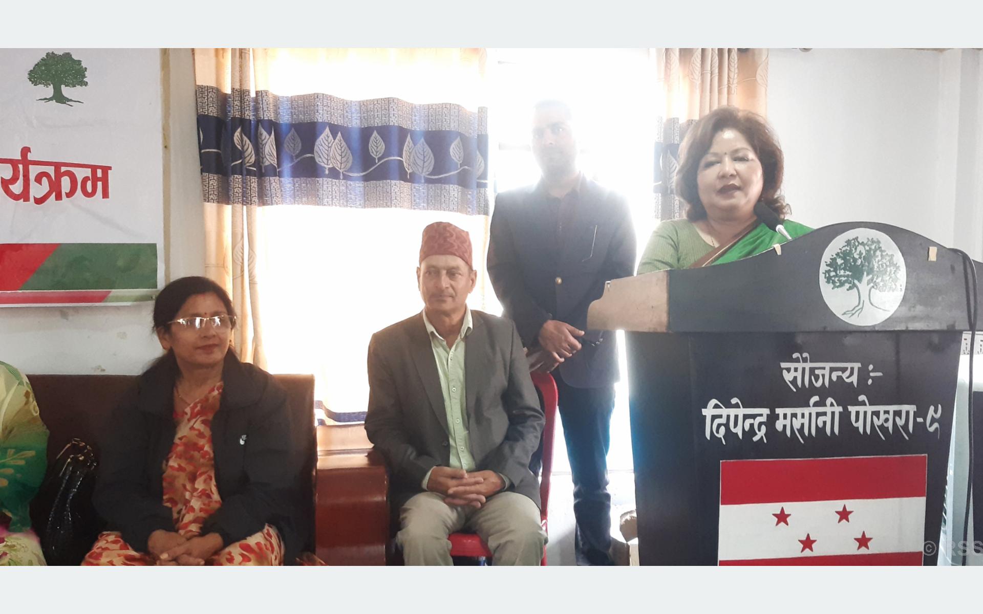 बोली,आचरण र व्यवहार पार्टीलाई कसरी सदृढ बनाउने भन्ने हुनुपर्छ : कांग्रेस नेतृ डा देउवा