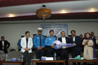 काठमाडौँ उपत्यका ट्राफिक प्रहरी कार्यालयमा पुनर्निर्मित ट्राफिक प्रहरी कन्ट्रोल रुमको हस्तान्तरण