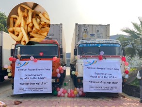 नेपालमा उत्पादन भएको फ्रोजन फ्रेन्च फ्राइ अमेरिका निर्यात