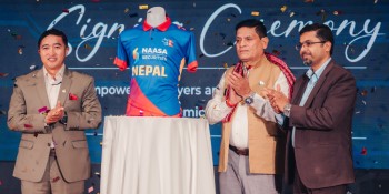 नेपाली राष्ट्रिय क्रिकेट टिमको जर्सी प्रायोजक बन्यो नासा सेक्युरिटिज
