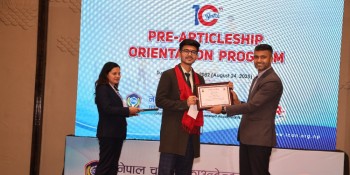 प्रि–आर्टिकलसिप अभिमुखीकरण कार्यक्रम सम्पन्न