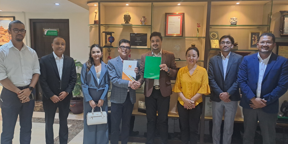 नबिल बैंक र निम्बजबीच अन्तर्राष्ट्रिय डाटा ई–सिम र ड्राइभिङ अनुमतिपत्रका लागि सम्झौता